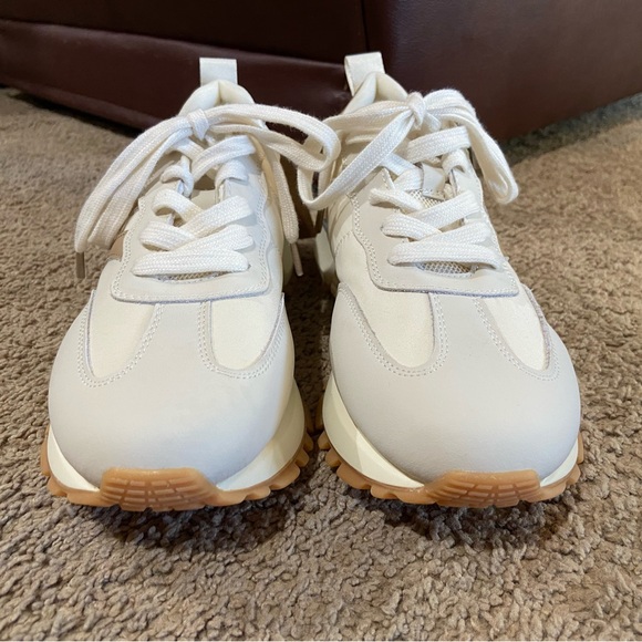 Somiliss Necap Revela Sneaker Leather Suede Women Walking US Sz 8.5 EUR 40 Beige - Picture 2 of 11